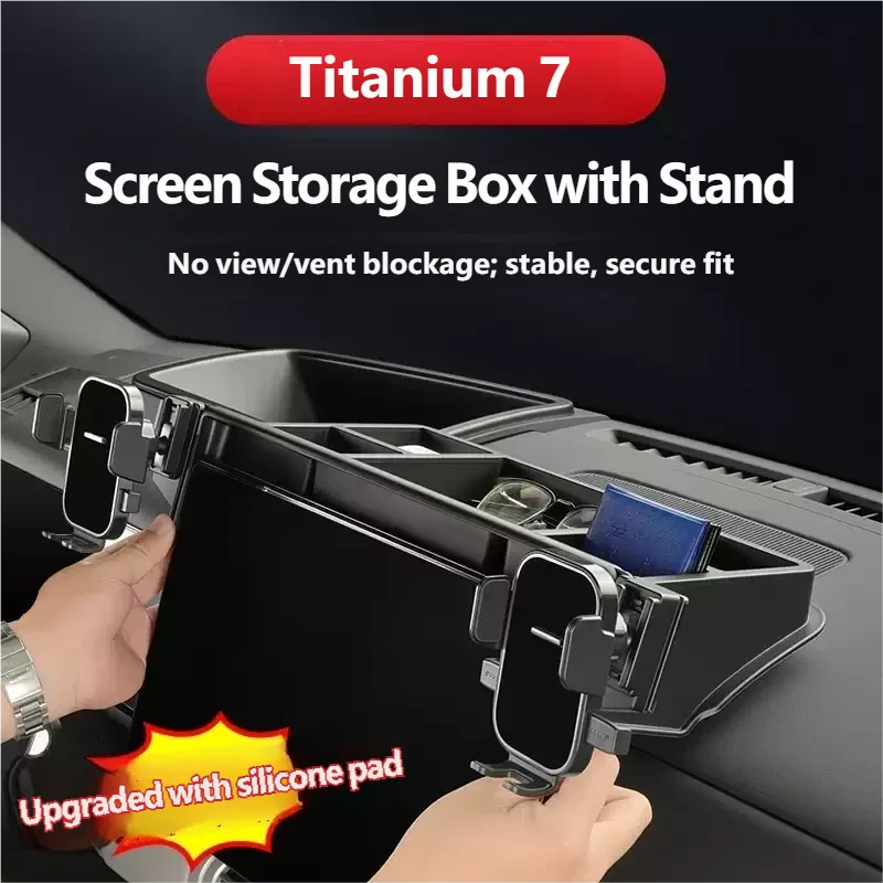 For BYD Leopard 7 Titanium 7 2025 2026Central Control Screen Rear Storage Box Multifunctional Phone Holder Interior Accessories
For BYD Leopard 7 Titanium 7 2025 2026Central Control Screen Rear Storage Box Multifunctional Phone Holder Interior Accessories
