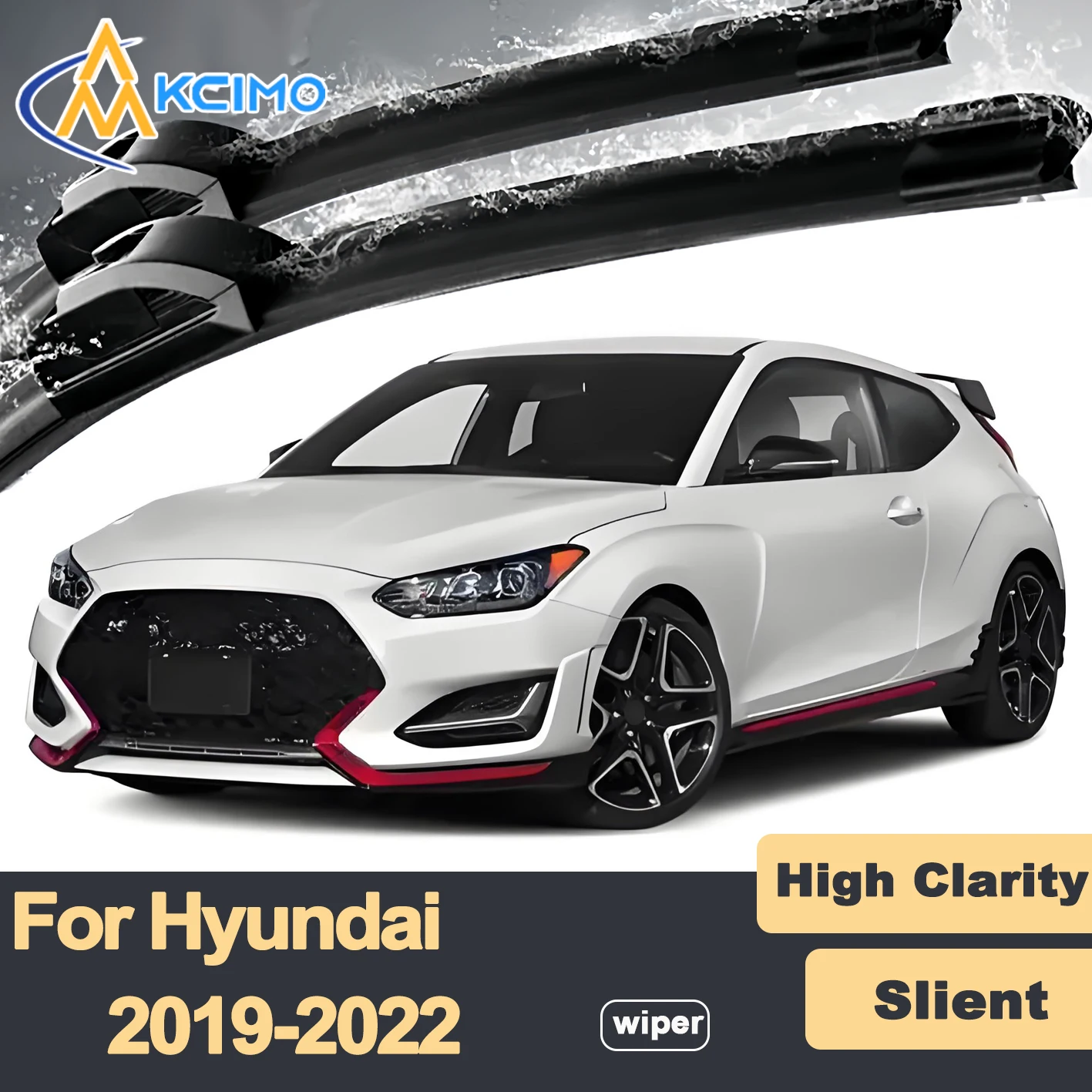 Premium Rubber Durable Silent Windshield Wiper Blades 2pcs for Hyundai Veloster JS 2019-2022 Front Wiper Blades Set
Premium Rubber Durable Silent Windshield Wiper Blades 2pcs for Hyundai Veloster JS 2019-2022 Front Wiper Blades Set