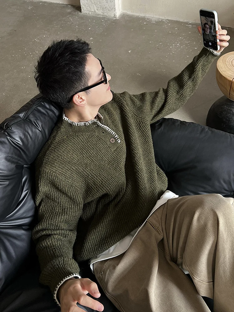 Мужской вязаный свитер Ni Tian с воротником-стойкой, свободный крой, повседневный стиль, осень-зима, новый, простой дизайн, удобный вязаный топ
Мужской вязаный свитер Ni Tian с воротником-стойкой, свободный крой, повседневный стиль, осень-зима, новый, простой дизайн, удобный вязаный топ