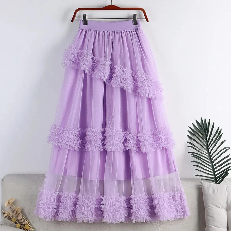 2025 Sweet Cake Tulle Skirt Women Elegant Midi Long High Waist A Line White Party Skirt Trendy Female Spring Summer Yellow Green
2025 Sweet Cake Tulle Skirt Women Elegant Midi Long High Waist A Line White Party Skirt Trendy Female Spring Summer Yellow Green