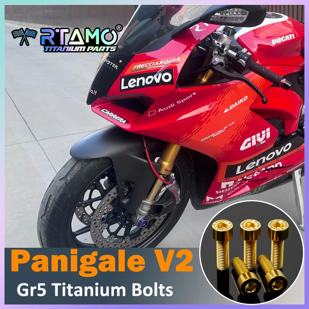 RTAMO Grade 5 Titanium Bolts Motorcycle Screw for Dcuati Panigale V2 Windshield Bolt Pump Screw Titanium Fasteners
RTAMO Grade 5 Titanium Bolts Motorcycle Screw for Dcuati Panigale V2 Windshield Bolt Pump Screw Titanium Fasteners