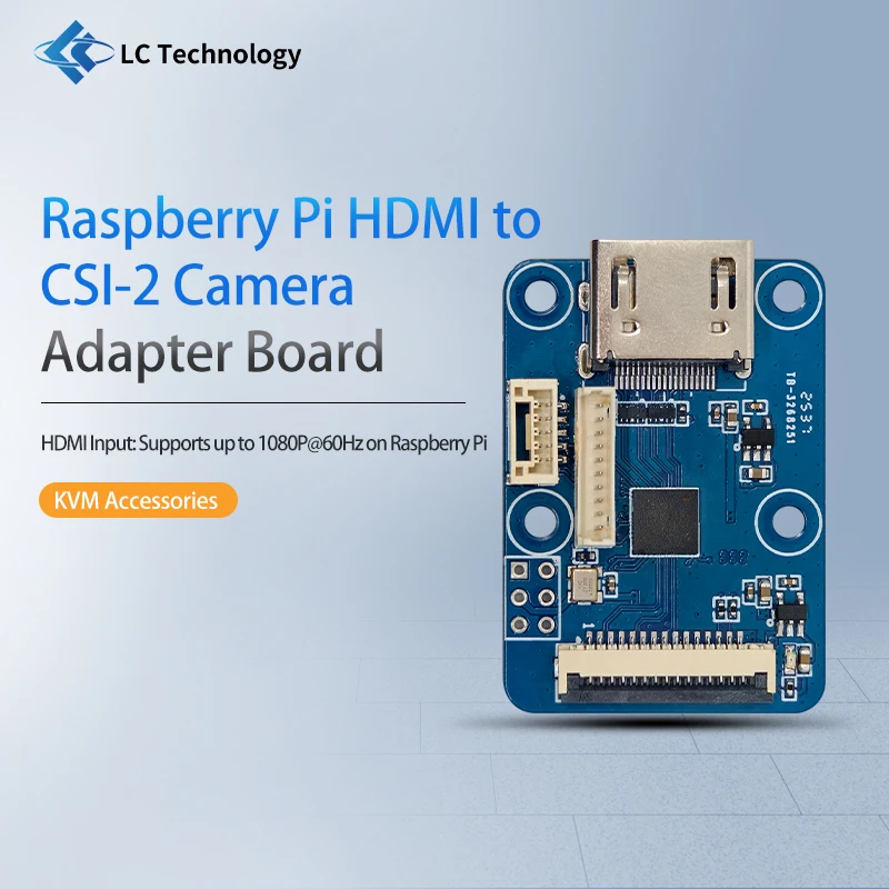 Raspberry Pi HDMI to CSI-2 Camera Adapter Board KVM Accessories
Raspberry Pi HDMI to CSI-2 Camera Adapter Board KVM Accessories