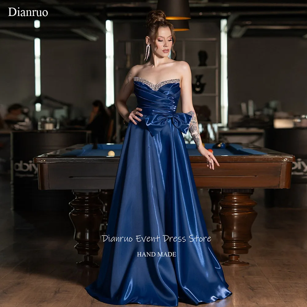 Dianruo темно-синее вечернее платье трапециевидной формы, милое атласное платье Vestidos De Fiesta с кристаллами и блестящим бантом, свадебное платье по индивидуальному заказу
Dianruo темно-синее вечернее платье трапециевидной формы, милое атласное платье Vestidos De Fiesta с кристаллами и блестящим бантом, свадебное платье по индивидуальному заказу
