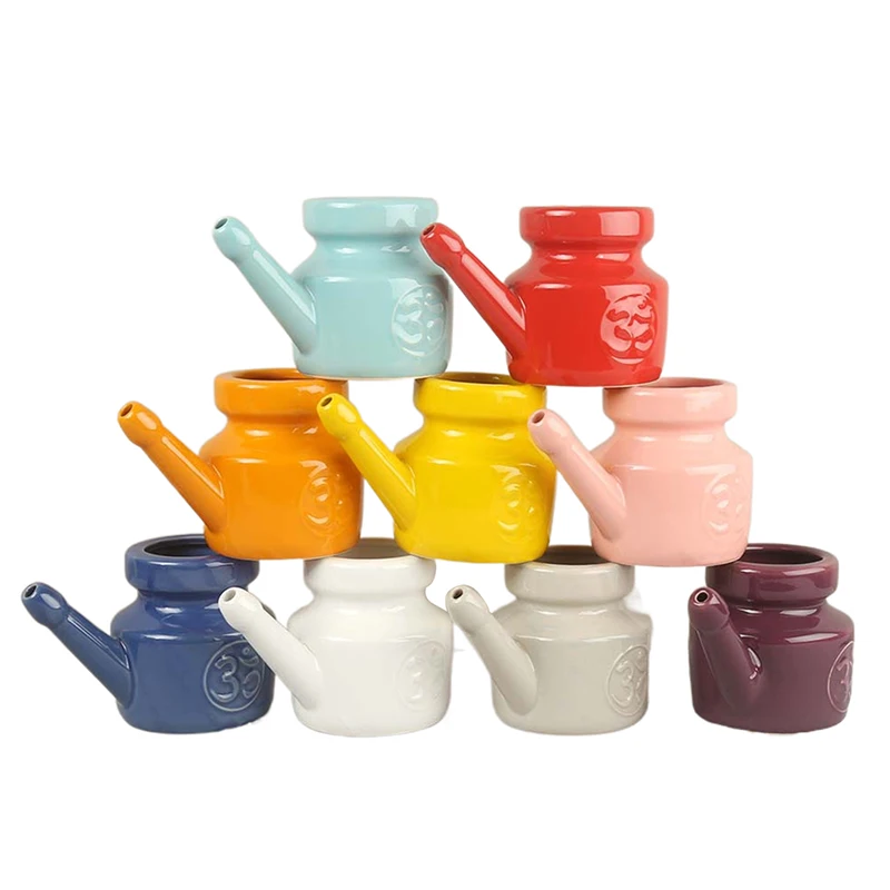 1pc 350Ml Health Care Ceramic Neti Pot Nose Cleaning Pot Durable Leakproof Spout Pot For Nasal Rinsing Nose Washing Men Women
1pc 350Ml Health Care Ceramic Neti Pot Nose Cleaning Pot Durable Leakproof Spout Pot For Nasal Rinsing Nose Washing Men Women