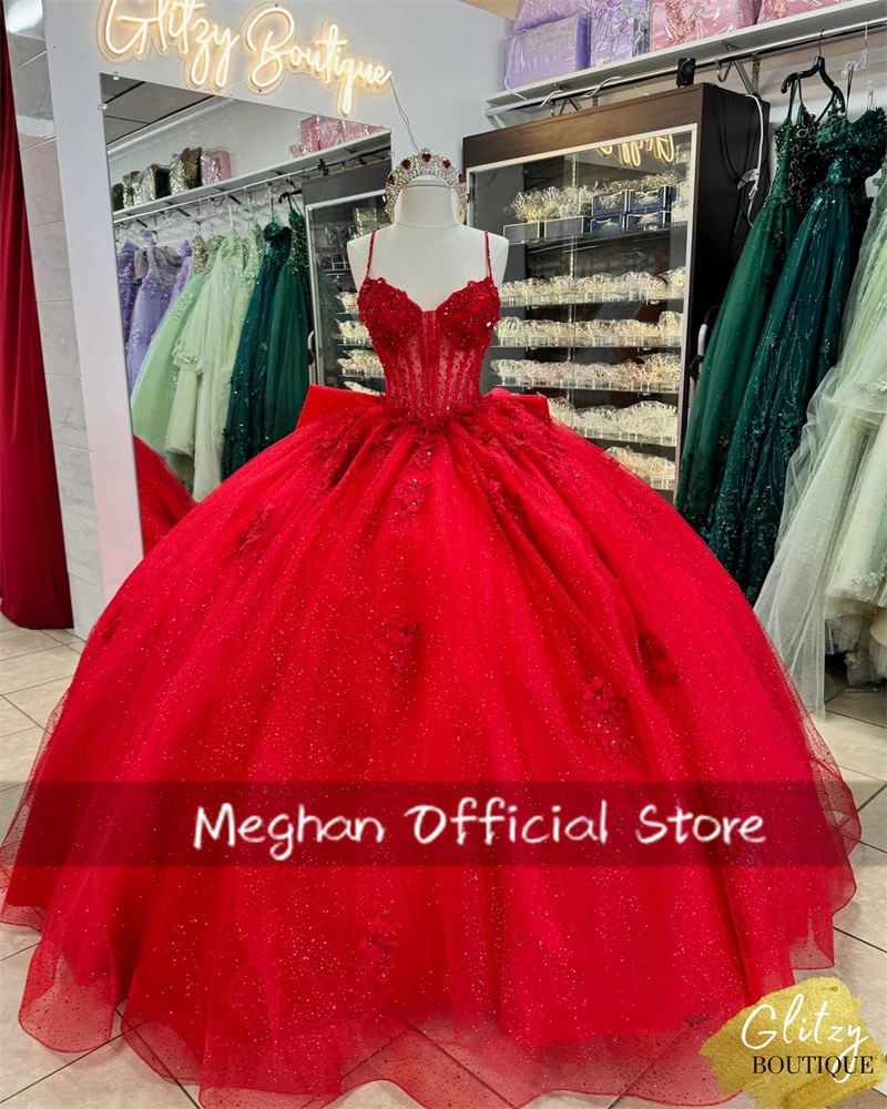 Red Sweetheart 3D Flower Quinceanera Dresses Ball Gown Bead Applique Birthday Luxury Dress Bow Princess Gown Sweet 15 Customized
Red Sweetheart 3D Flower Quinceanera Dresses Ball Gown Bead Applique Birthday Luxury Dress Bow Princess Gown Sweet 15 Customized