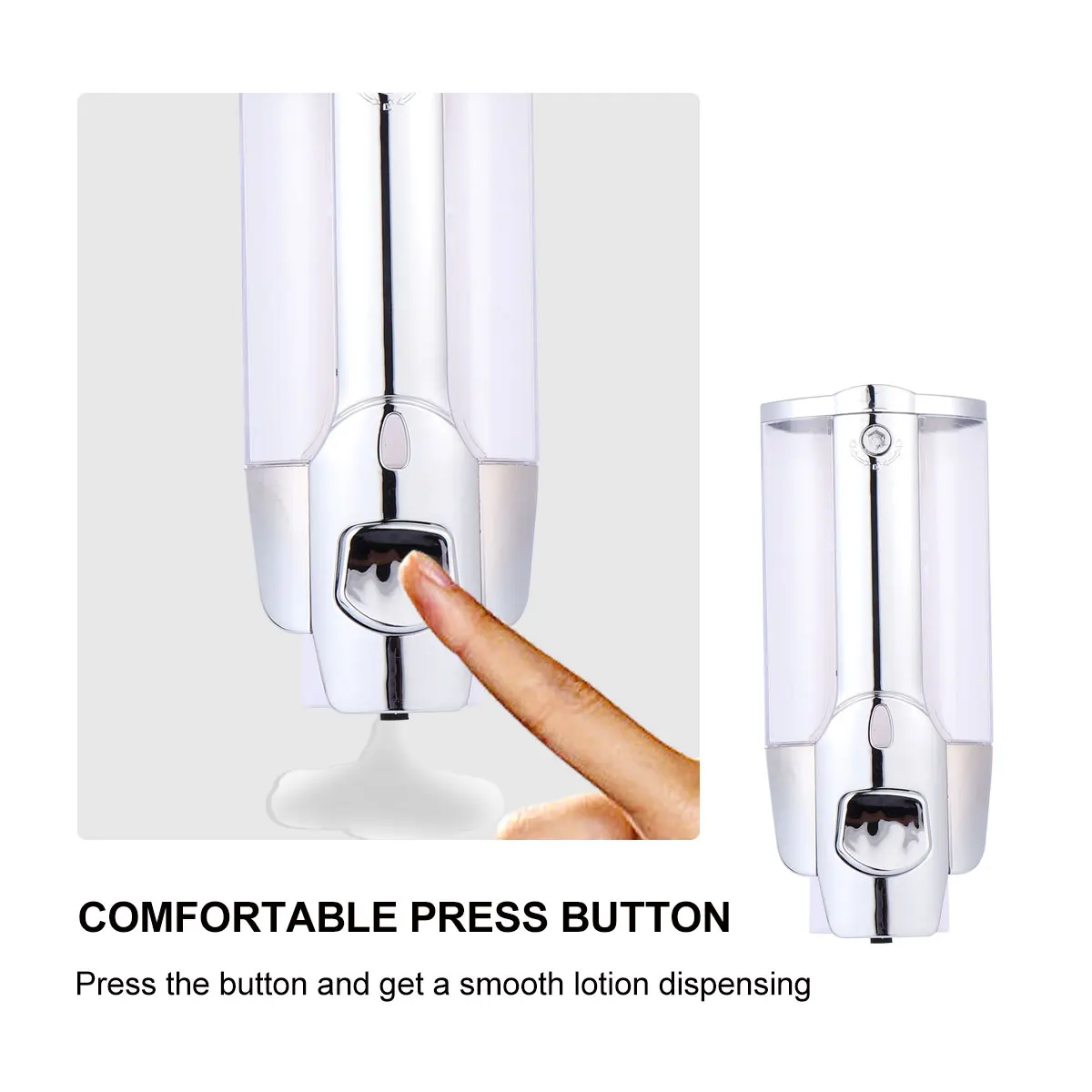 1pc Eco-Friendly Wall-Mounted Soap Dispenser Refillable Shampoo Container for Home Hotel Public Restroom
1pc Eco-Friendly Wall-Mounted Soap Dispenser Refillable Shampoo Container for Home Hotel Public Restroom