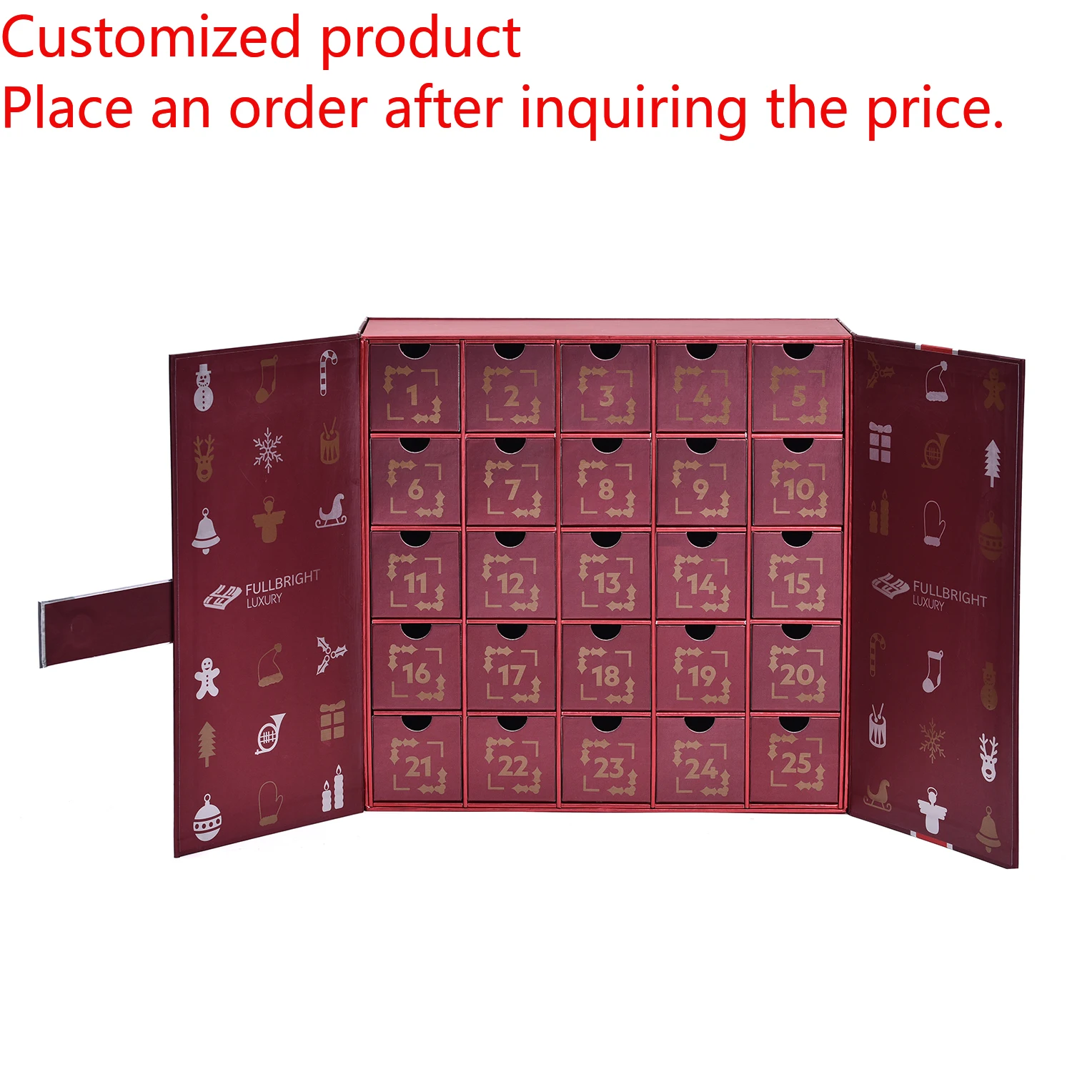 Customization.Customized Series Set Surprised Blind Box Rigid Paper Box 25 Days Advent Calendar Packaging Gift Boxes with Magnet
Customization.Customized Series Set Surprised Blind Box Rigid Paper Box 25 Days Advent Calendar Packaging Gift Boxes with Magnet