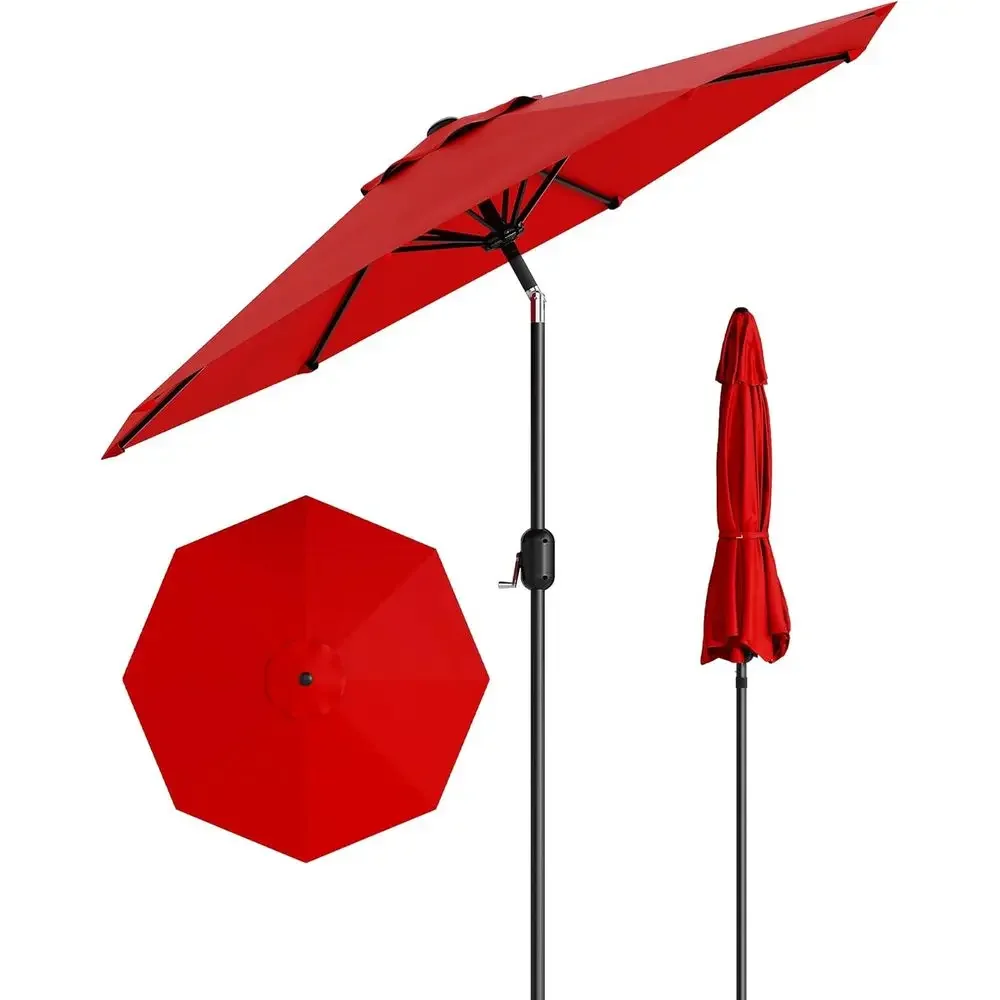 Outdoor Patio Umbrella with Push Button Tilt and Crank, UV-Protected, 8 Ribs, Waterproof for Garden, Pool, Deck, Backyard
Outdoor Patio Umbrella with Push Button Tilt and Crank, UV-Protected, 8 Ribs, Waterproof for Garden, Pool, Deck, Backyard
