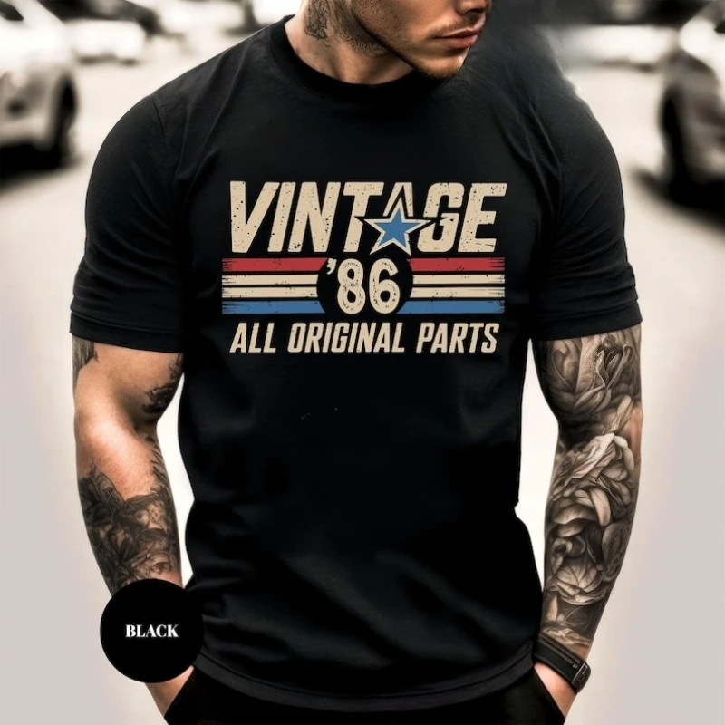 40th Birthday Gift for Men Vintage 1986 T-Shirt 40 Years Old Gift Classic Eighties Tee Birthday Present for Him Dad Husband
40th Birthday Gift for Men Vintage 1986 T-Shirt 40 Years Old Gift Classic Eighties Tee Birthday Present for Him Dad Husband
