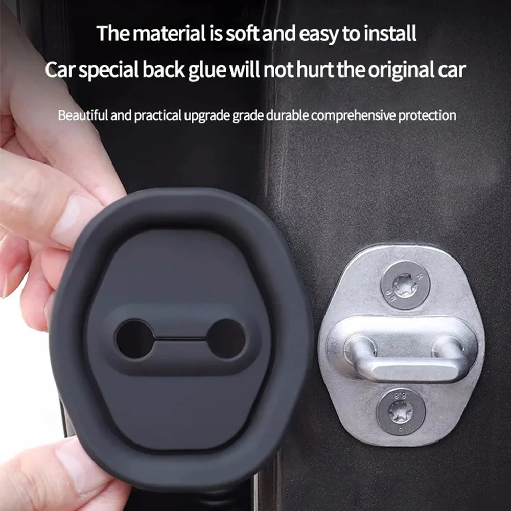 Silent Accessories Car Door Lock Buckle Protection Cover Black/White Auto Accessories Mute Damping Cushion Silicone 1/4PCS
Silent Accessories Car Door Lock Buckle Protection Cover Black/White Auto Accessories Mute Damping Cushion Silicone 1/4PCS