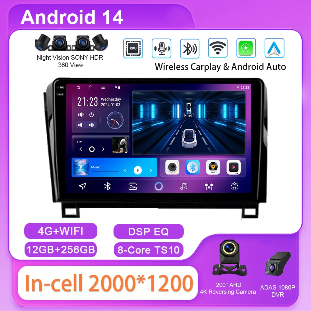 Android Car DVD For Toyota Tundra XK50 2007 -2013 Sequoia XK60 2008 -2017 Multimidia Player DSP Auto Radio Stereo GPS Navigation
Android Car DVD For Toyota Tundra XK50 2007 -2013 Sequoia XK60 2008 -2017 Multimidia Player DSP Auto Radio Stereo GPS Navigation