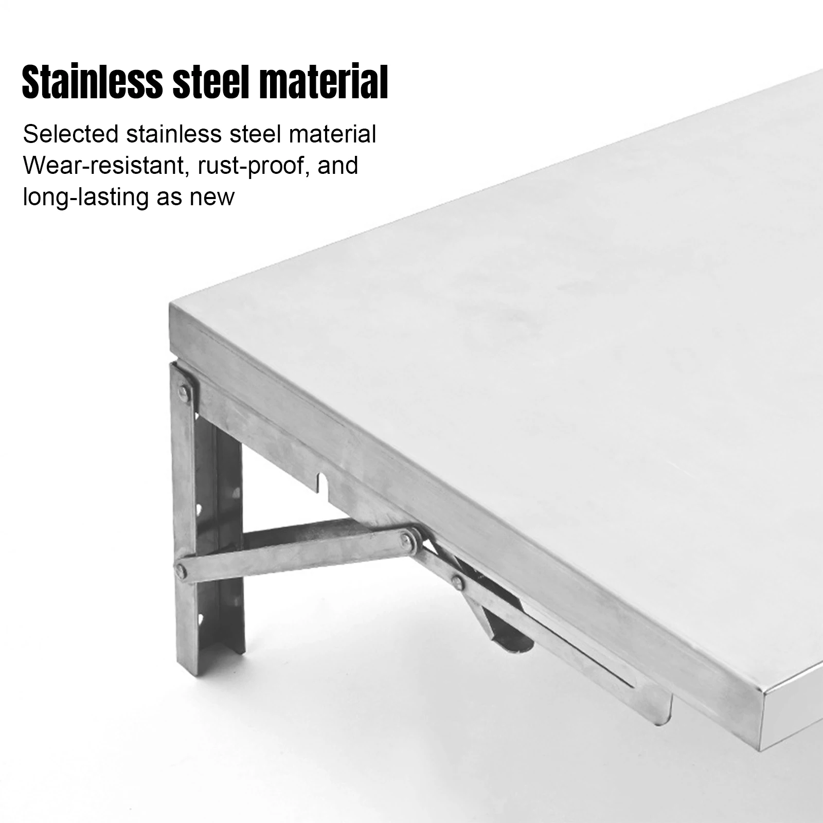 Stainless Steel Folding Storage Rack Space-Saving Wall Mounted Folding Table Campervan Folding Bracket for Kitchen Dining Room
Stainless Steel Folding Storage Rack Space-Saving Wall Mounted Folding Table Campervan Folding Bracket for Kitchen Dining Room