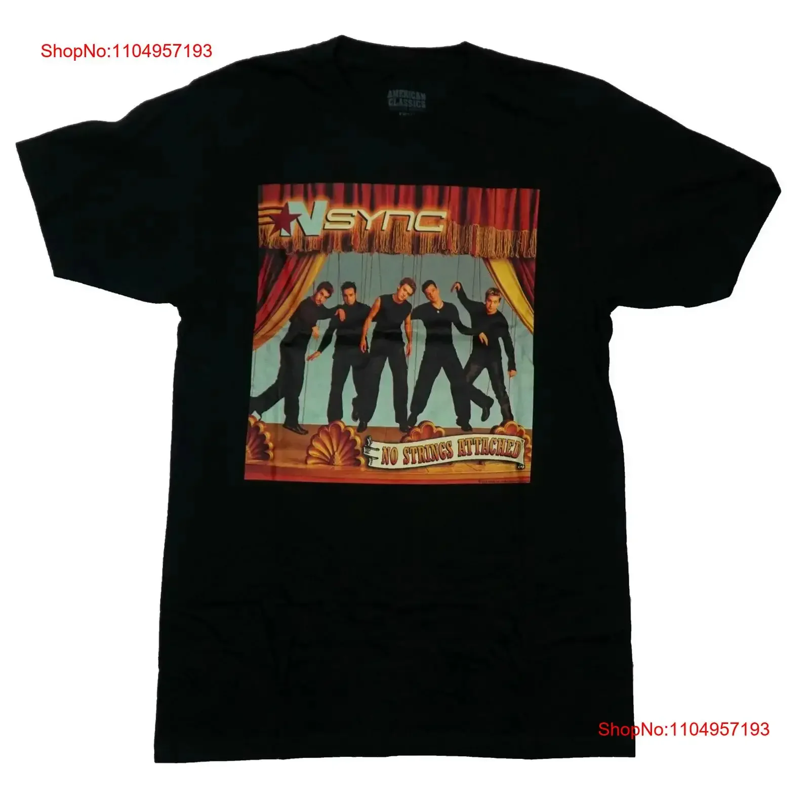 NSYNC New Adult T Shirt No String Attached Album Cover vintage Washed Stylish homme Casual Top For Everyday Wear Stretched
NSYNC New Adult T Shirt No String Attached Album Cover vintage Washed Stylish homme Casual Top For Everyday Wear Stretched