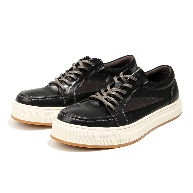Men's Sneakers Genuine Leather Shoes Round Toe Real Leather Lace Up Casual Shoes Sports Men Footwear High Quality Shoes A244
Men's Sneakers Genuine Leather Shoes Round Toe Real Leather Lace Up Casual Shoes Sports Men Footwear High Quality Shoes A244