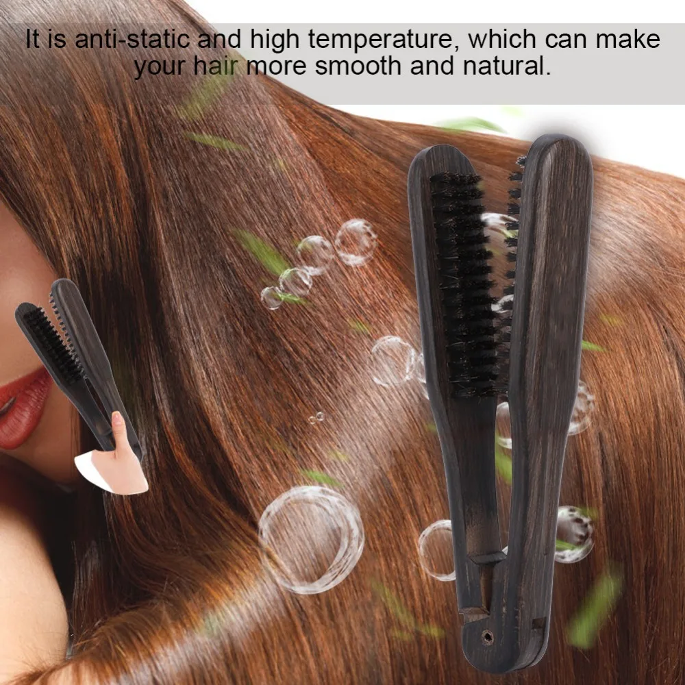 Wooden Handle Double Brushes Hair Straightening Comb Ergonomic Design Soft Wooden Anti Static Hair Straightener Tool Universal
Wooden Handle Double Brushes Hair Straightening Comb Ergonomic Design Soft Wooden Anti Static Hair Straightener Tool Universal