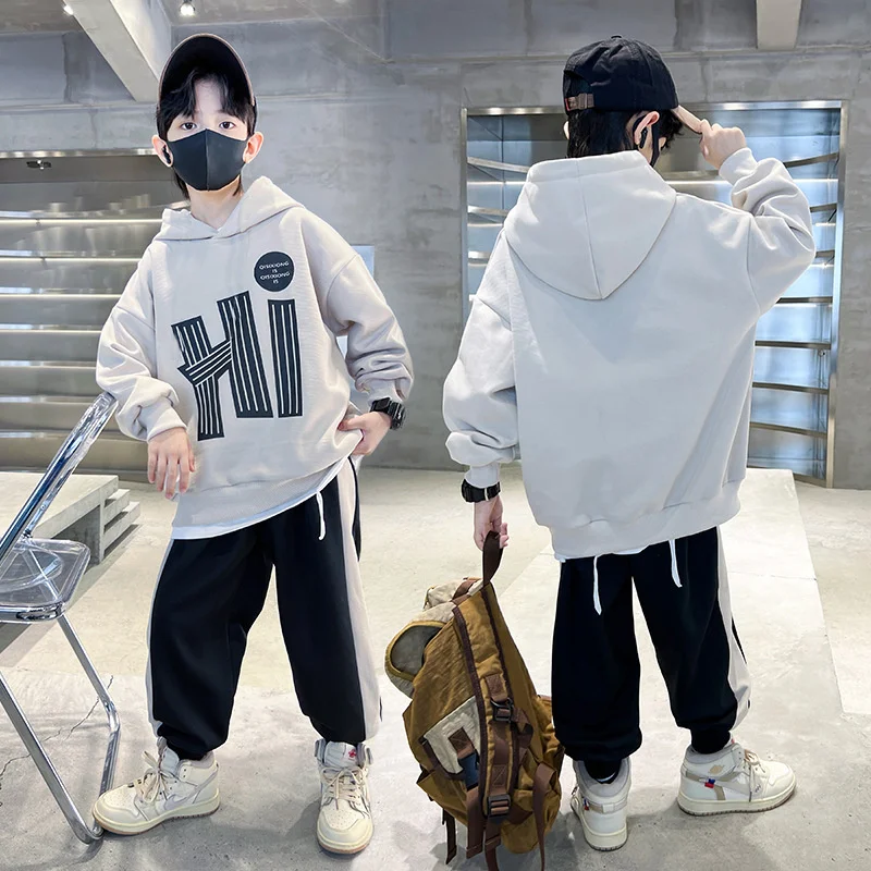 Boys Sweatshirt Sets New Autumn Loose Casual Clothing Suits Kids Letter Print Pullover+Pants 2set Spring Teen Hooded Cool Outfit
Boys Sweatshirt Sets New Autumn Loose Casual Clothing Suits Kids Letter Print Pullover+Pants 2set Spring Teen Hooded Cool Outfit