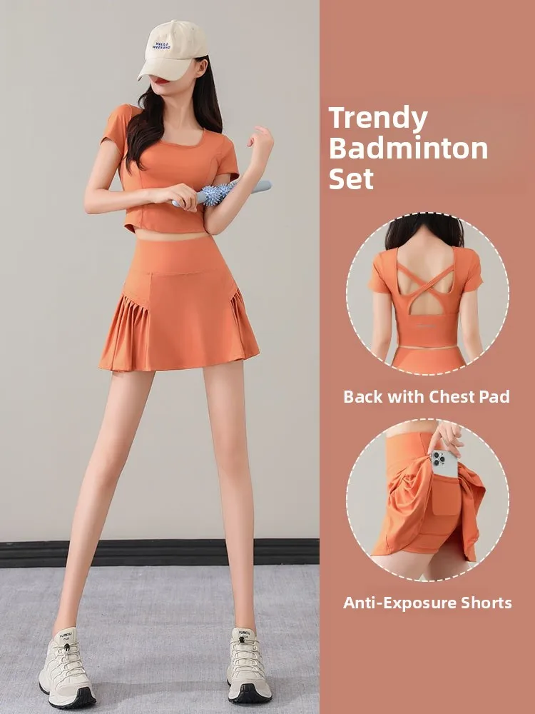 Women's Spor Tennis Skirt Set Marathon Running Badminton Fitn Top ort Skirt Summer New Sle Profional Fit Nylon Ma...
Women's Spor Tennis Skirt Set Marathon Running Badminton Fitn Top ort Skirt Summer New Sle Profional Fit Nylon Ma...