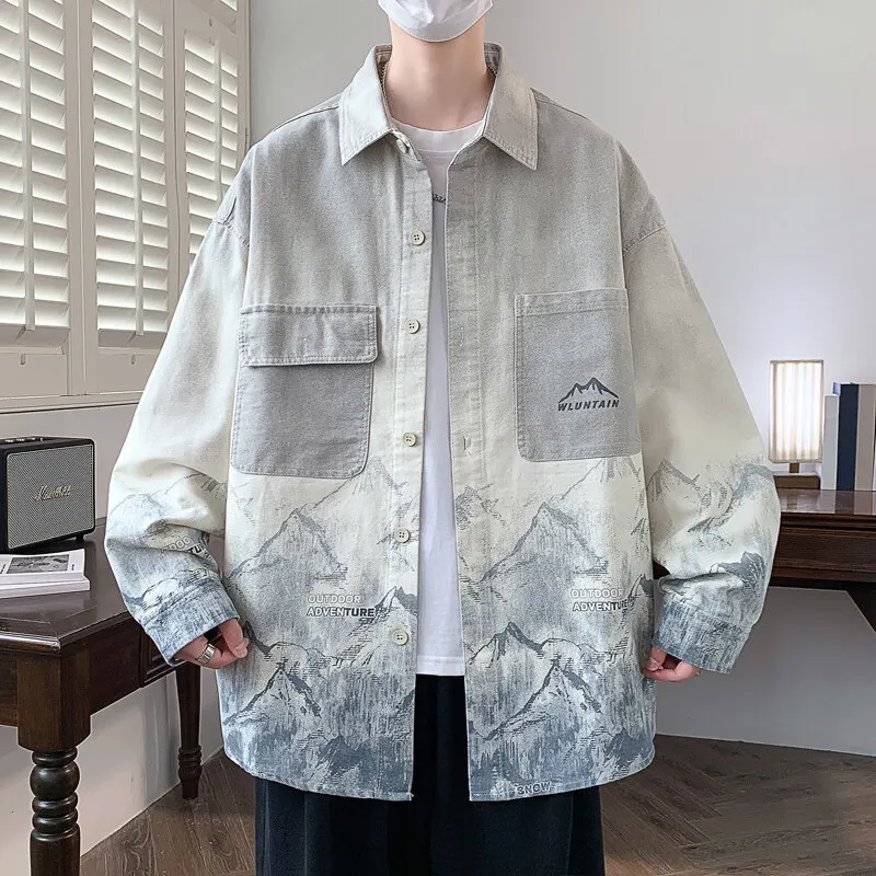 Classic Men's Casual Jackets 2025 Spring Autumn Loose Cotton Shirts Coat Youth High Streetwear Full-Sleeve Tops Shirt Clothing
Classic Men's Casual Jackets 2025 Spring Autumn Loose Cotton Shirts Coat Youth High Streetwear Full-Sleeve Tops Shirt Clothing