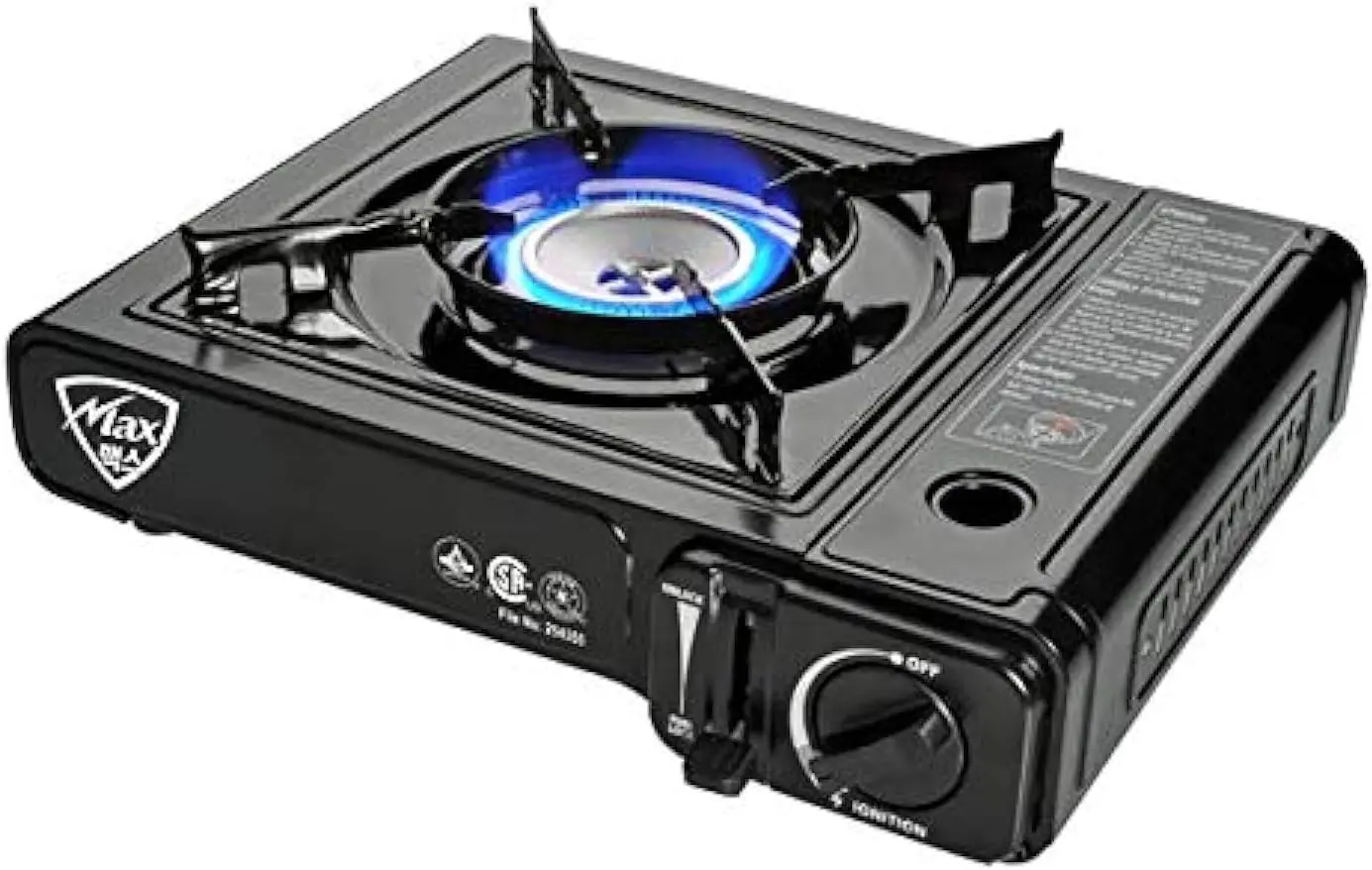Max Gas Stove MS-2500 (Black), 8000 BTU, Camp Stove, with Carrying Case
Max Gas Stove MS-2500 (Black), 8000 BTU, Camp Stove, with Carrying Case