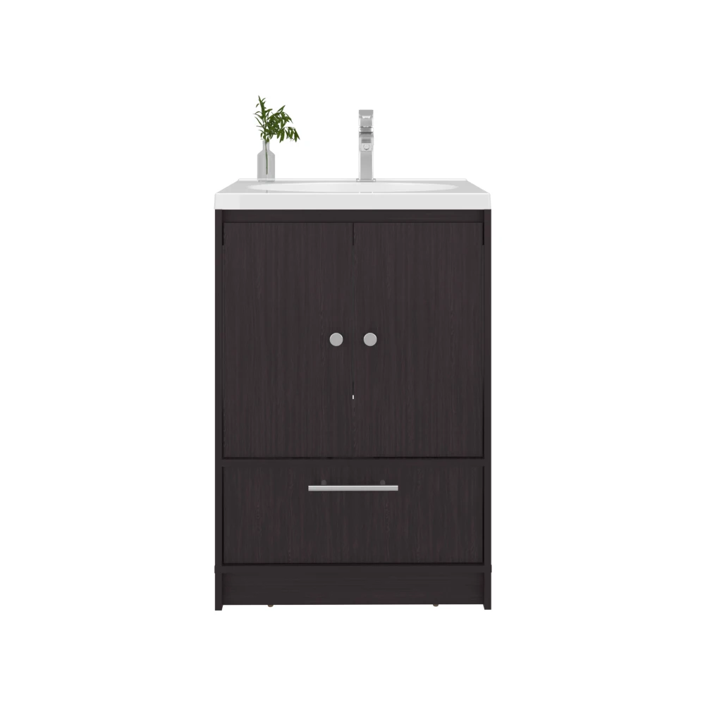 Bathroom Vanity with Sink, 2 Doors, 1 Drawer, Black Wengue bathroom vanity cabinet with sink and mirror
Bathroom Vanity with Sink, 2 Doors, 1 Drawer, Black Wengue bathroom vanity cabinet with sink and mirror