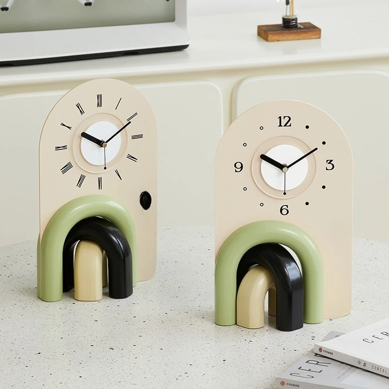 French cream style home ornament, living room entrance, desktop clock, bedroom creative decoration
French cream style home ornament, living room entrance, desktop clock, bedroom creative decoration