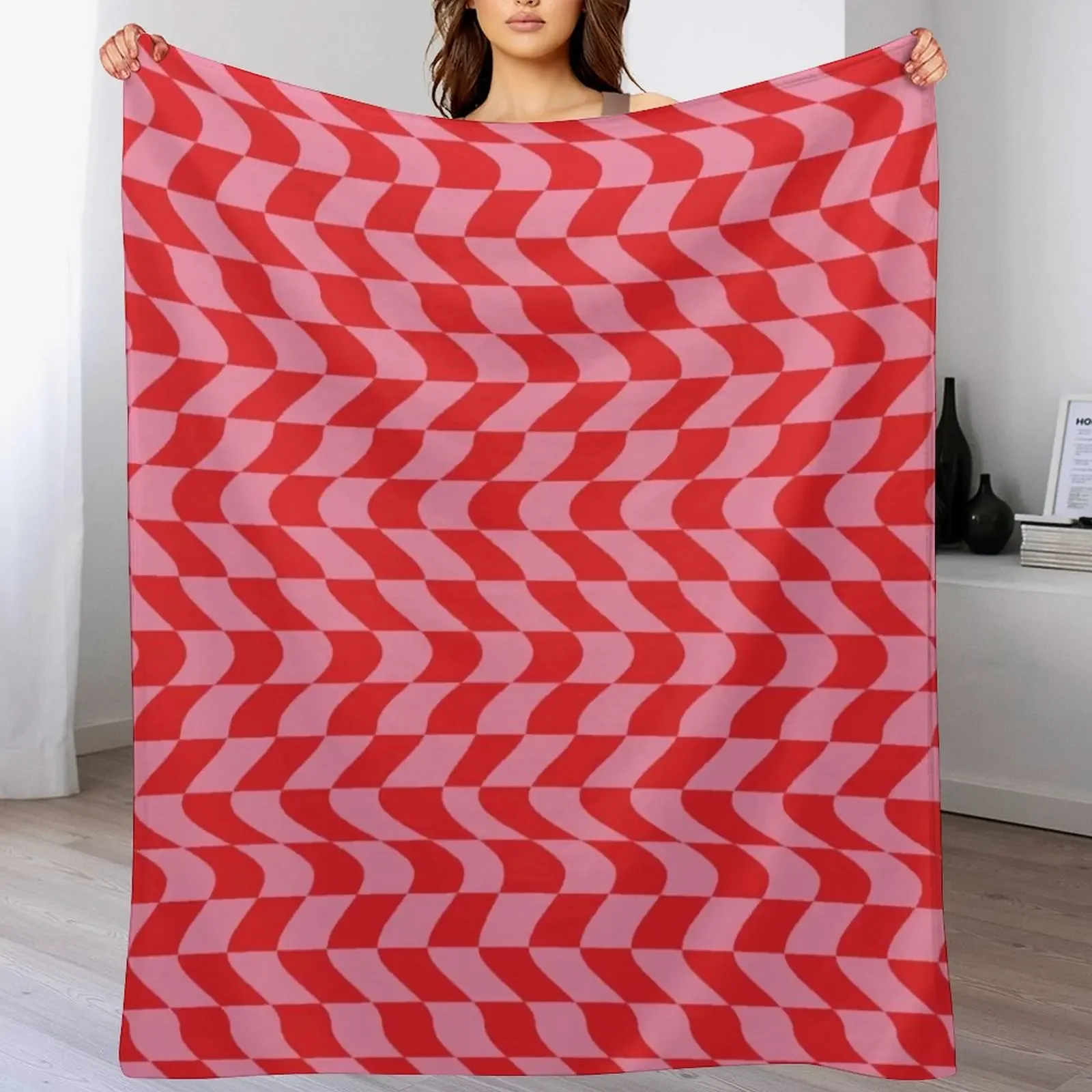 Pink and Red Distorted Checkerboard Throw Blanket Travel For Decorative Sofa manga for sofa Blankets
Pink and Red Distorted Checkerboard Throw Blanket Travel For Decorative Sofa manga for sofa Blankets