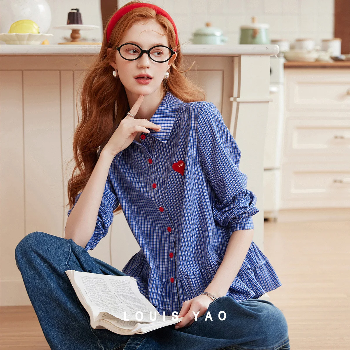 Color Blocking Plaid Women's Blouse 2025 Autumn Cotton 100% Cardigan Embroidery Ruffle Edge Long Sleeved Shirt Chic Wear
Color Blocking Plaid Women's Blouse 2025 Autumn Cotton 100% Cardigan Embroidery Ruffle Edge Long Sleeved Shirt Chic Wear