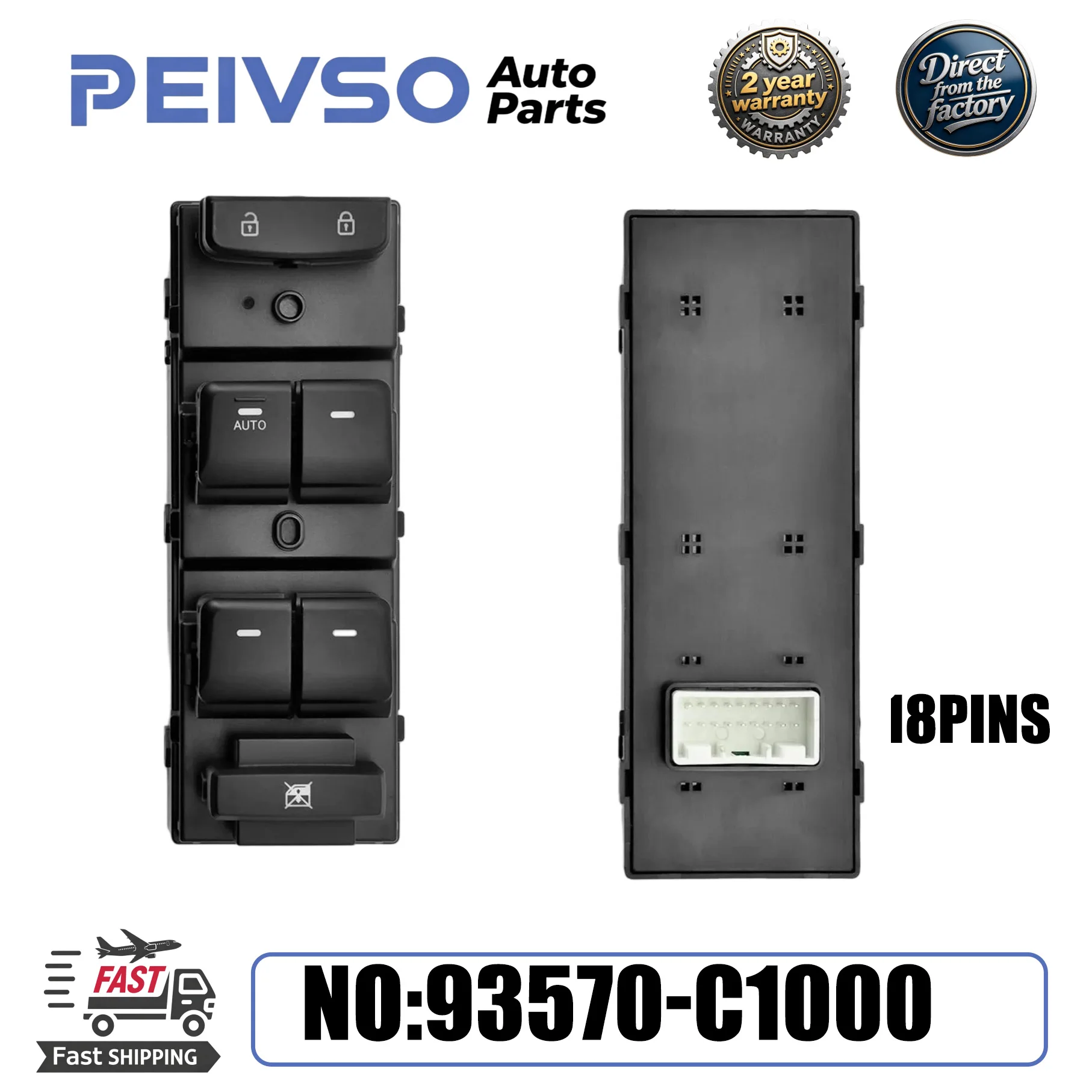 High-Quality 93570-C1000 Driver Side Power Master Window Switch 93570C1000 For 2015-2019 Hyundai Sonata
High-Quality 93570-C1000 Driver Side Power Master Window Switch 93570C1000 For 2015-2019 Hyundai Sonata