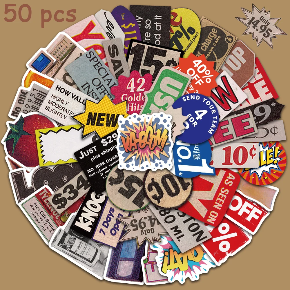 50pcs Pop Wind Label Vintage Stickers Waterproof PVC Laptop Guitar Skateboards Luggage Water Bottles Scrapbook Decals
50pcs Pop Wind Label Vintage Stickers Waterproof PVC Laptop Guitar Skateboards Luggage Water Bottles Scrapbook Decals