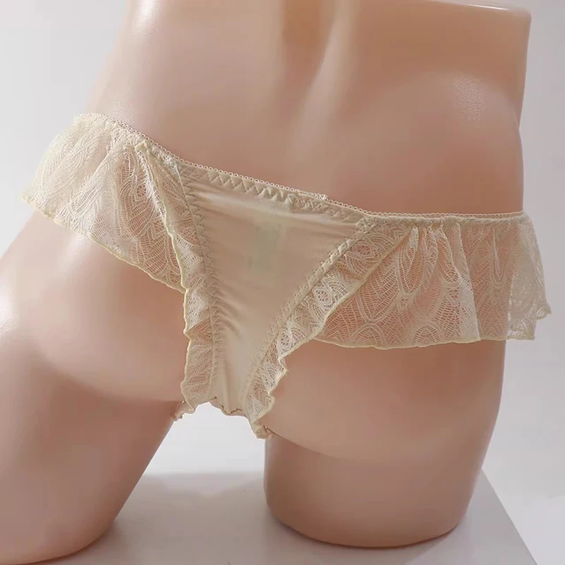 Lace Underwear Men Sexy Briefs Low Waist Convex Pouch Panties Sissy Ruffled Bow Thongs G String Lingerie
Lace Underwear Men Sexy Briefs Low Waist Convex Pouch Panties Sissy Ruffled Bow Thongs G String Lingerie