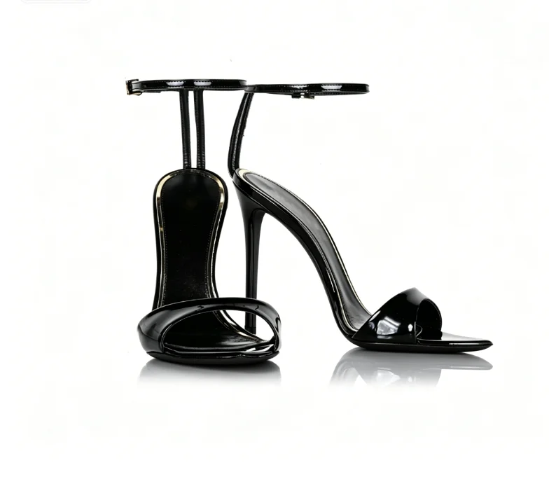 Summer patent leather high heels for women, slim heels with pointed tips, sexy one-piece buckle strap, plus size fashion sandals
Summer patent leather high heels for women, slim heels with pointed tips, sexy one-piece buckle strap, plus size fashion sandals