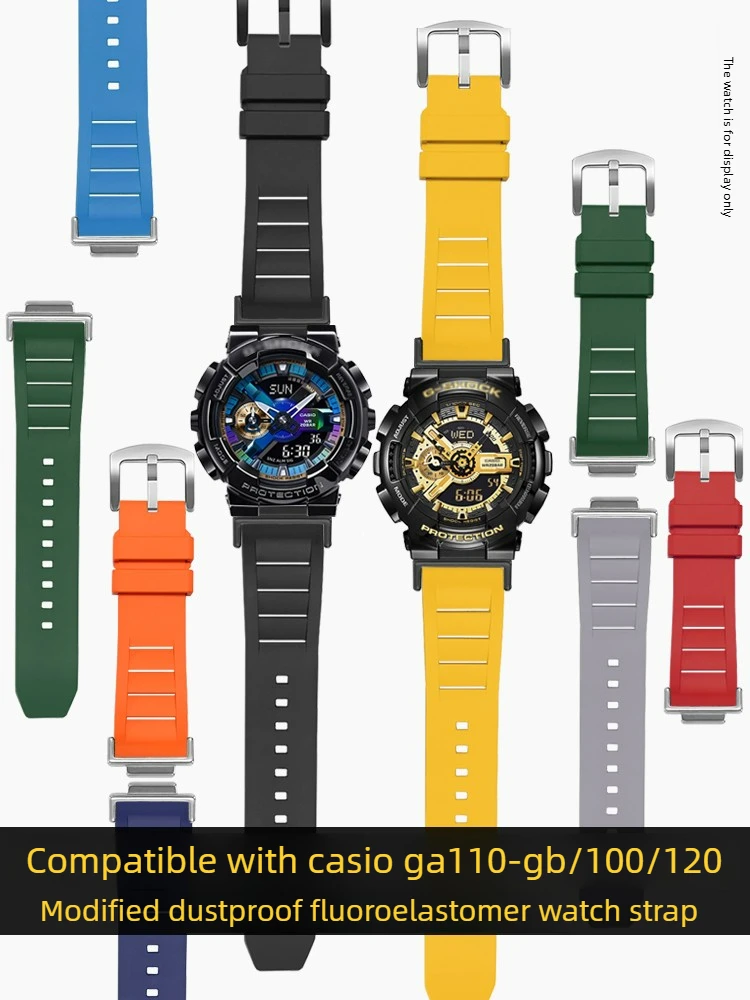 Modified Fluororubber Watch Strap Is Suitable for Casio Black Gold GA-110GB/100/120 Series Men
Modified Fluororubber Watch Strap Is Suitable for Casio Black Gold GA-110GB/100/120 Series Men