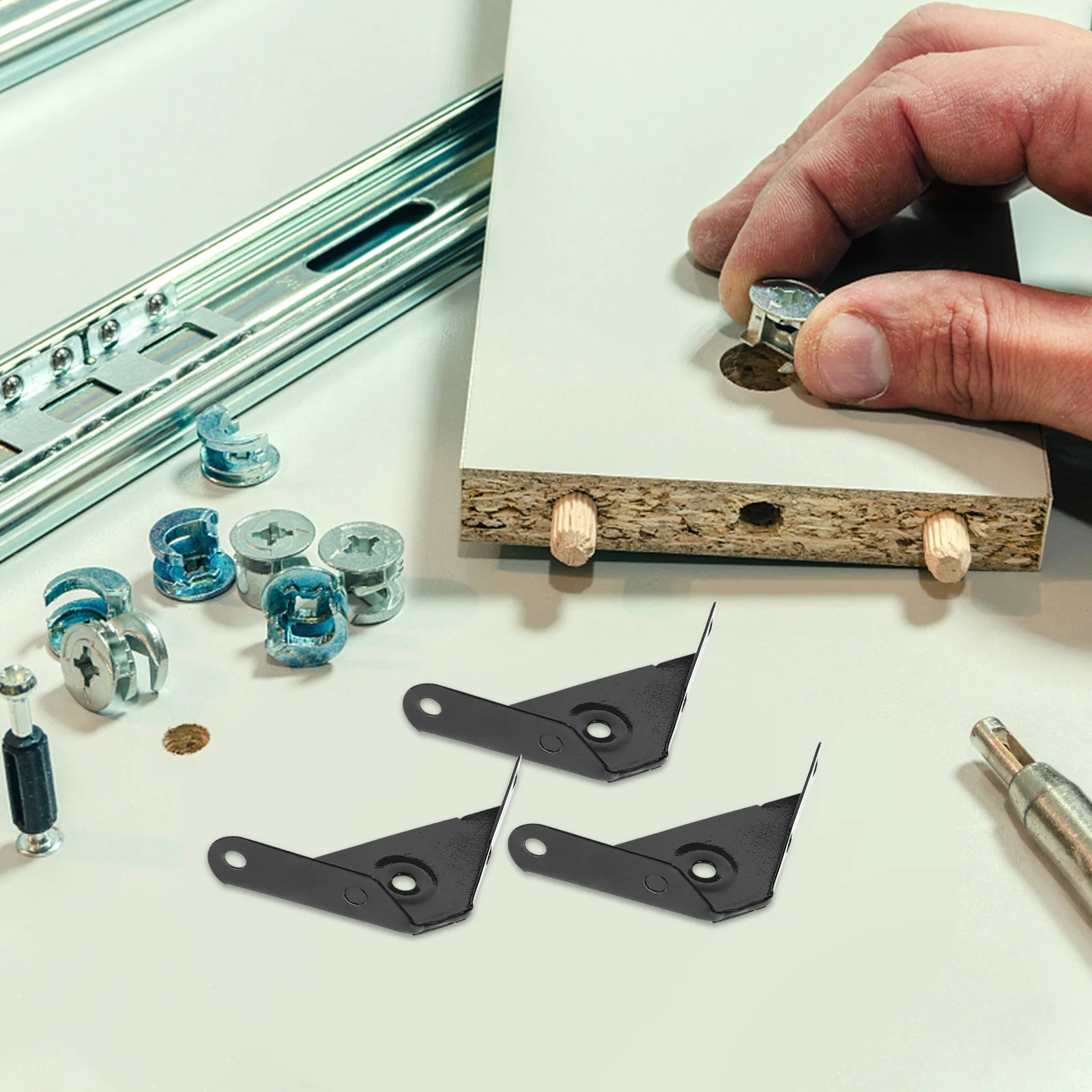 12Pcs Corner Braces Metal Furniture Corner Connectors Angle Brackets Heavy Duty for Bed Table Frame Shelf Support
12Pcs Corner Braces Metal Furniture Corner Connectors Angle Brackets Heavy Duty for Bed Table Frame Shelf Support