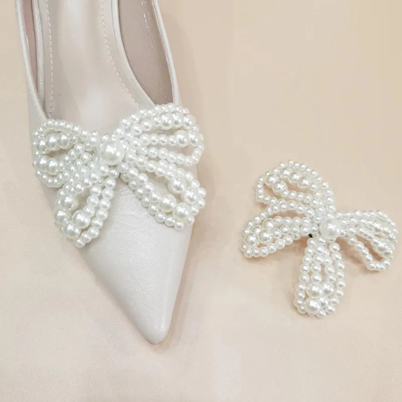 【1Pair】Pearl Bow Pins for High Heels Shoe Charms Wedding Heels Accessories Sandal Decoration Bridal Heel Jewelry
【1Pair】Pearl Bow Pins for High Heels Shoe Charms Wedding Heels Accessories Sandal Decoration Bridal Heel Jewelry