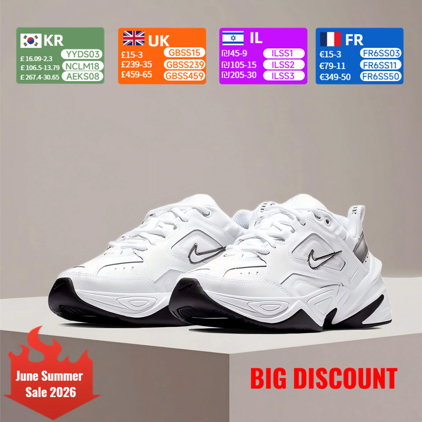 Nike M2K TEKNO Retro Slip-Resistant Durable Versatile Cushioned Dad Shoes Sports Shoes BQ3378-100
Nike M2K TEKNO Retro Slip-Resistant Durable Versatile Cushioned Dad Shoes Sports Shoes BQ3378-100