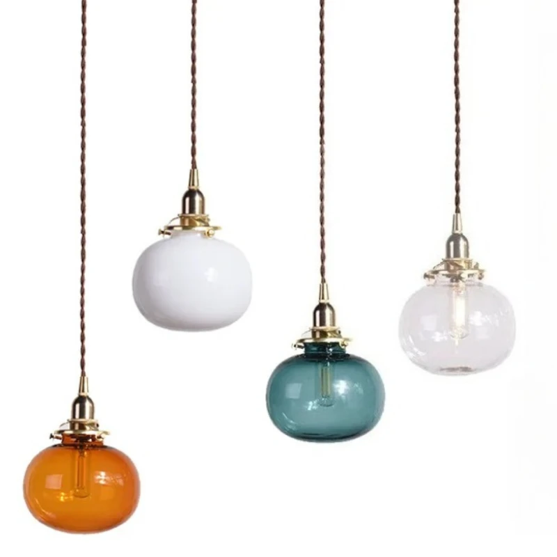 Japanese Style Colorful Glass Pendant Light Minimalist Decor Lighting Fixtures for Dining Room Study Bedroom Headboard Luminaire
Japanese Style Colorful Glass Pendant Light Minimalist Decor Lighting Fixtures for Dining Room Study Bedroom Headboard Luminaire