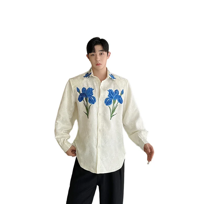 Niche Embroidered Plant Flower Long-sleeved Shirt Internet Celebrity Korean Version Trendy Personalized Versatile Shirt
Niche Embroidered Plant Flower Long-sleeved Shirt Internet Celebrity Korean Version Trendy Personalized Versatile Shirt