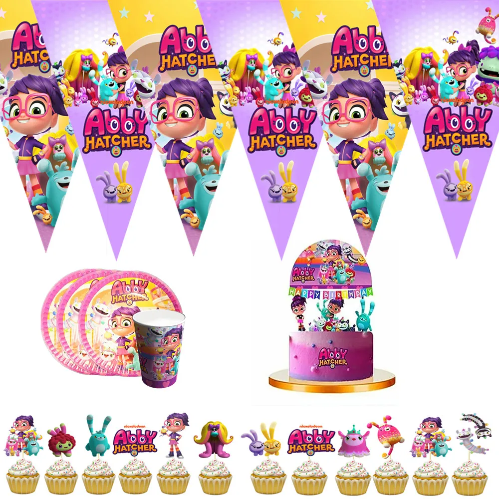 Anime Abby Hatcher Party Supplies Decorations Kids Birthday Disposable Tableware Tablecloth Cups plate Party Theme Favors Girls
Anime Abby Hatcher Party Supplies Decorations Kids Birthday Disposable Tableware Tablecloth Cups plate Party Theme Favors Girls