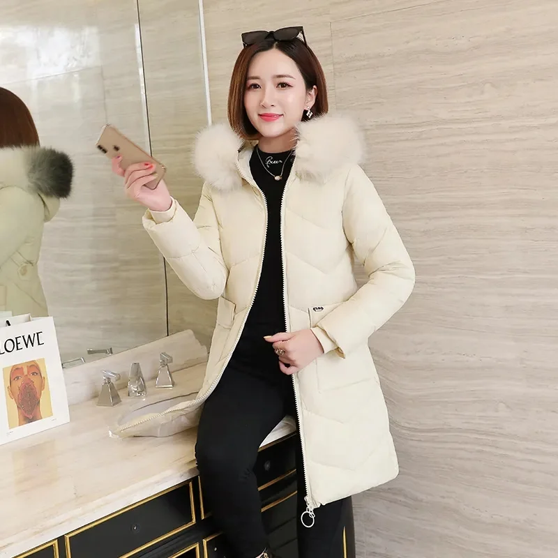 2025 Winter Women Parka Coats Long Cotton Casual Fur Hooded Jackets Thick Warm Slim-fit Jacket Female Overcoat Clothing
2025 Winter Women Parka Coats Long Cotton Casual Fur Hooded Jackets Thick Warm Slim-fit Jacket Female Overcoat Clothing