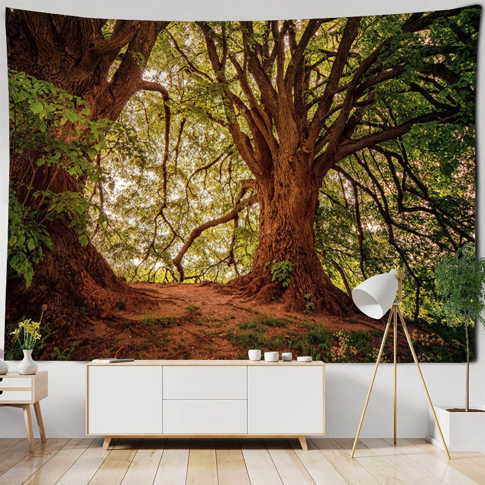 Beautiful natural landscape tapestry Bohemian Datura home decoration background cloth forest waterfall printing large tapestry 
Beautiful natural landscape tapestry Bohemian Datura home decoration background cloth forest waterfall printing large tapestry