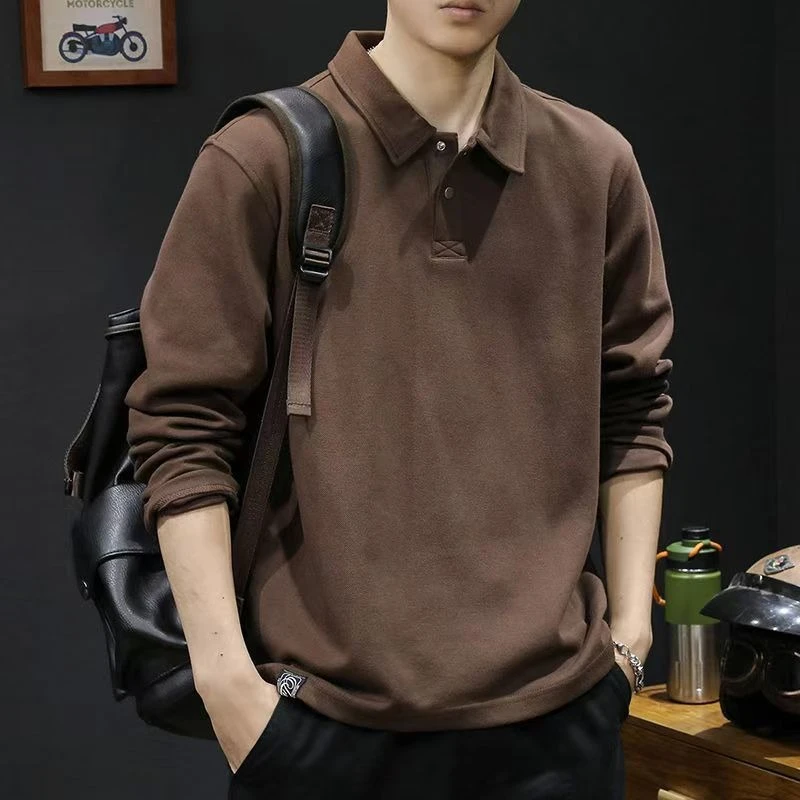 Men's Polo Shirt American Style Turn Down Collar Long Sleeve Top for Spring Autumn Loose Fit Plus Size Casual All Match Wear
Men's Polo Shirt American Style Turn Down Collar Long Sleeve Top for Spring Autumn Loose Fit Plus Size Casual All Match Wear