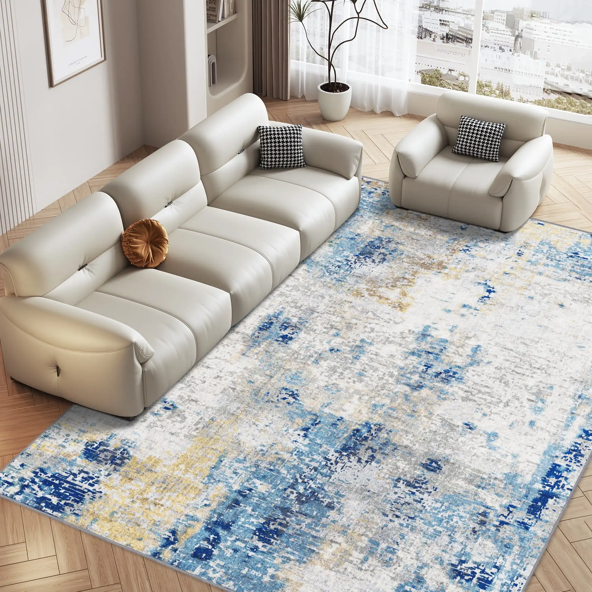 5'x8' Area Rugs,Tie Dyed Blue Living Room Rugs, Modern Abstract Throw Plush Rugs Washable Rugs Carpet for Bedroom Dining Room
5'x8' Area Rugs,Tie Dyed Blue Living Room Rugs, Modern Abstract Throw Plush Rugs Washable Rugs Carpet for Bedroom Dining Room