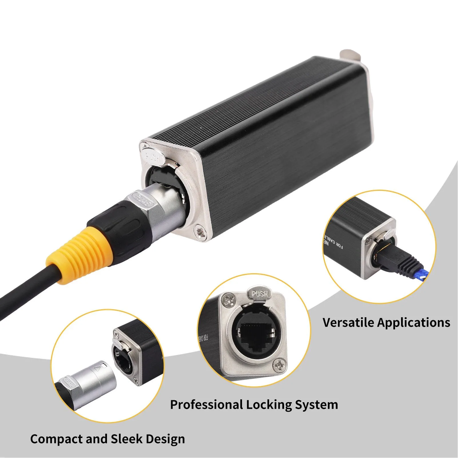 Соединитель RJ45, позолоченный, водонепроницаемый, IP68, разъем Ethernet «мама-мама» для кабеля локальной сети Cat5 Cat5e Cat6 Cat7 Cat8
Соединитель RJ45, позолоченный, водонепроницаемый, IP68, разъем Ethernet «мама-мама» для кабеля локальной сети Cat5 Cat5e Cat6 Cat7 Cat8