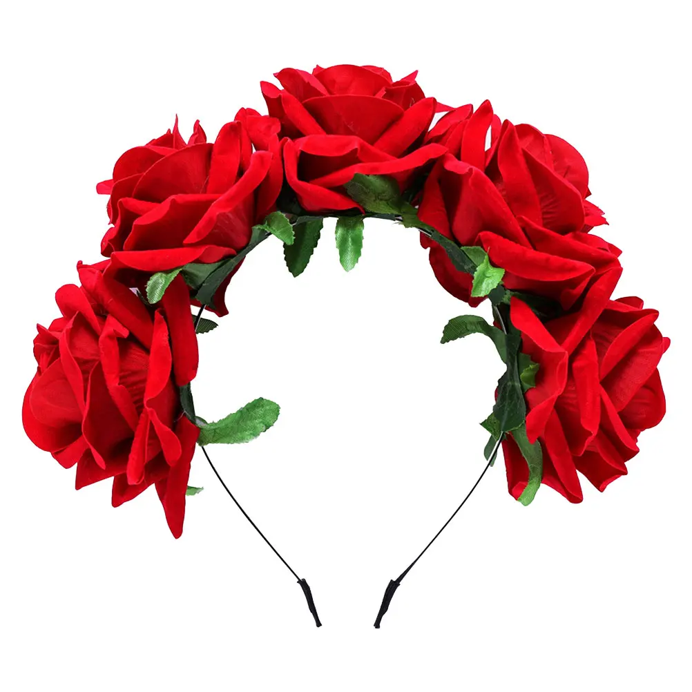 Rose Hair Hoop Women Floral Headband Bridal Party Accessories Elegant Design Long Material Wedding Hairstyle Statement
Rose Hair Hoop Women Floral Headband Bridal Party Accessories Elegant Design Long Material Wedding Hairstyle Statement