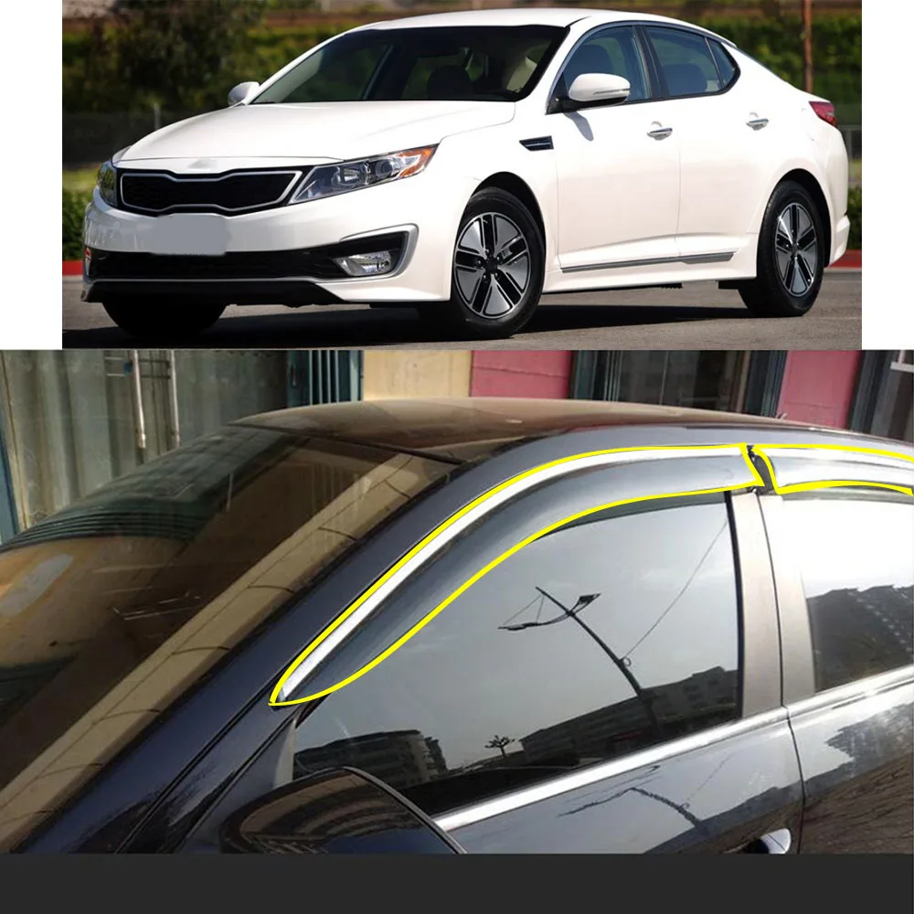 Car Body Styling Sticker Plastic Window Glass Wind Visor Rain/Sun Guard Vent Parts For KIA K5 2011 2012 2013 2014 2015
Car Body Styling Sticker Plastic Window Glass Wind Visor Rain/Sun Guard Vent Parts For KIA K5 2011 2012 2013 2014 2015