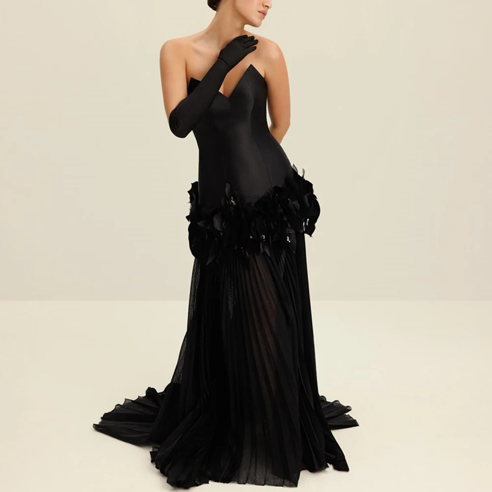 CustomizedTemperament Ruched Tiered Sweetheart Floor Length Straight Evening Dress Satin Sleeveless Zipper Back Vestidos de fies
CustomizedTemperament Ruched Tiered Sweetheart Floor Length Straight Evening Dress Satin Sleeveless Zipper Back Vestidos de fies