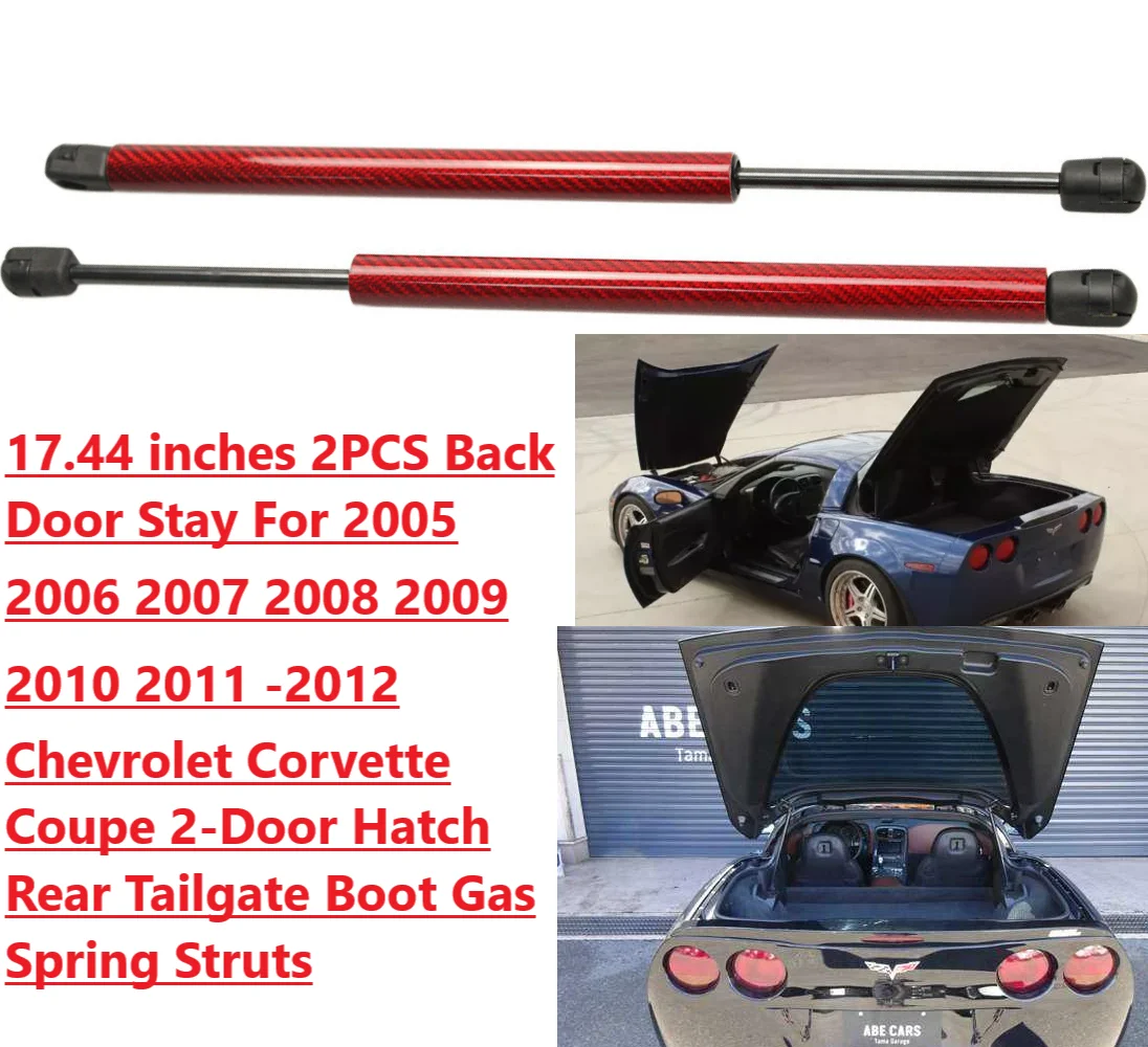 443MM 2PC Back Damper For 2005 06-2012 Chevrolet Coupe Corvette C6 2-Door Rear Tailgate Boot Gas Spring Struts Prop Lift Support
443MM 2PC Back Damper For 2005 06-2012 Chevrolet Coupe Corvette C6 2-Door Rear Tailgate Boot Gas Spring Struts Prop Lift Support