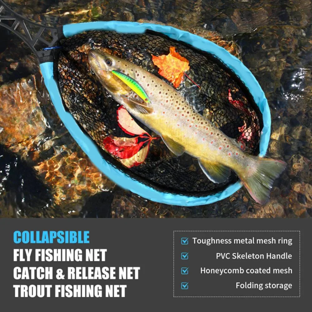 Fishing Net For Fly Fishing Enthusiasts Compact Foldable Design With Sturdy Handle And Breathable Mesh Features
Fishing Net For Fly Fishing Enthusiasts Compact Foldable Design With Sturdy Handle And Breathable Mesh Features