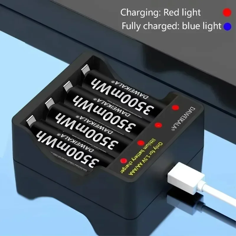 AA lithium battery 1.5V 3500mWh fast charging | universal Type-C direct charging cable for remote control toy keyboard
AA lithium battery 1.5V 3500mWh fast charging | universal Type-C direct charging cable for remote control toy keyboard