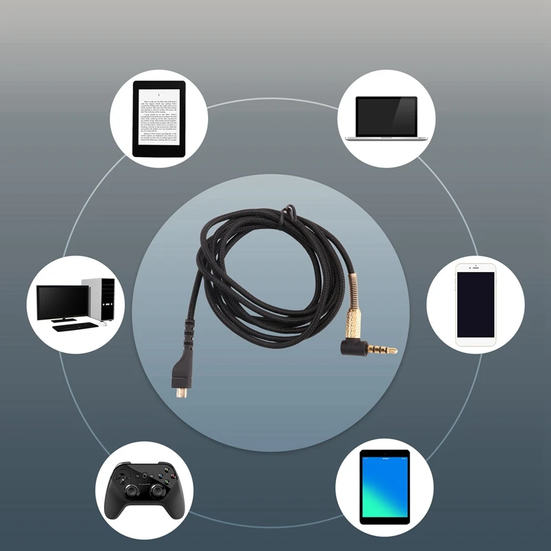 Сменный шнур аудиогарнитуры AA58 для беспроводных игровых наушников SteelSeries Arctis 7 5 3 Pro, кабель 4,9 фута
Сменный шнур аудиогарнитуры AA58 для беспроводных игровых наушников SteelSeries Arctis 7 5 3 Pro, кабель 4,9 фута